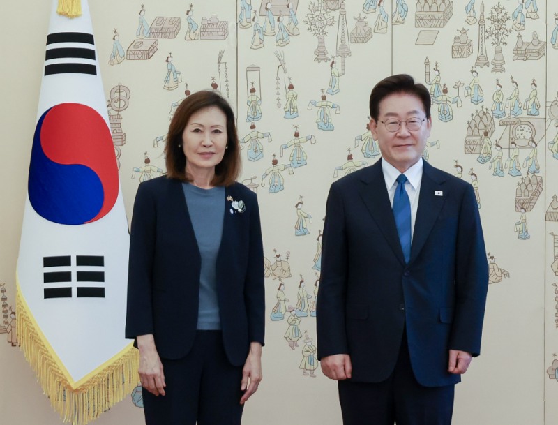 이재명 대통령과 주한 미국 대사(사진=연합뉴스)