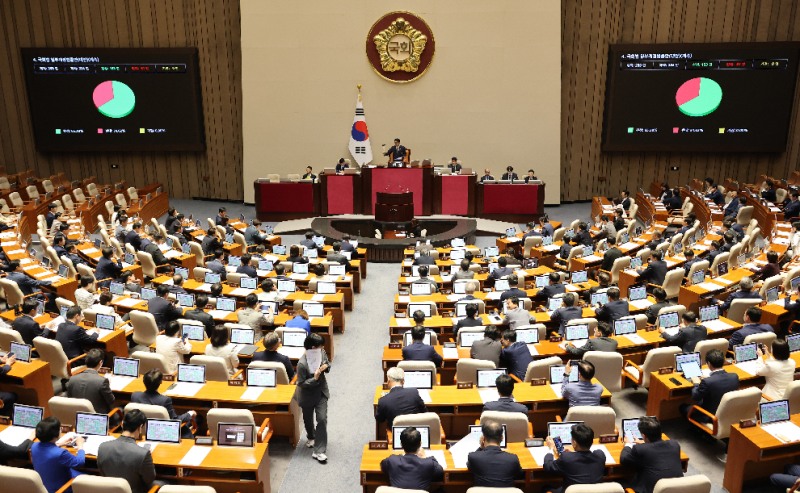 국회 본회의 넘는 패스트트랙 단축법(사진=연합뉴스)