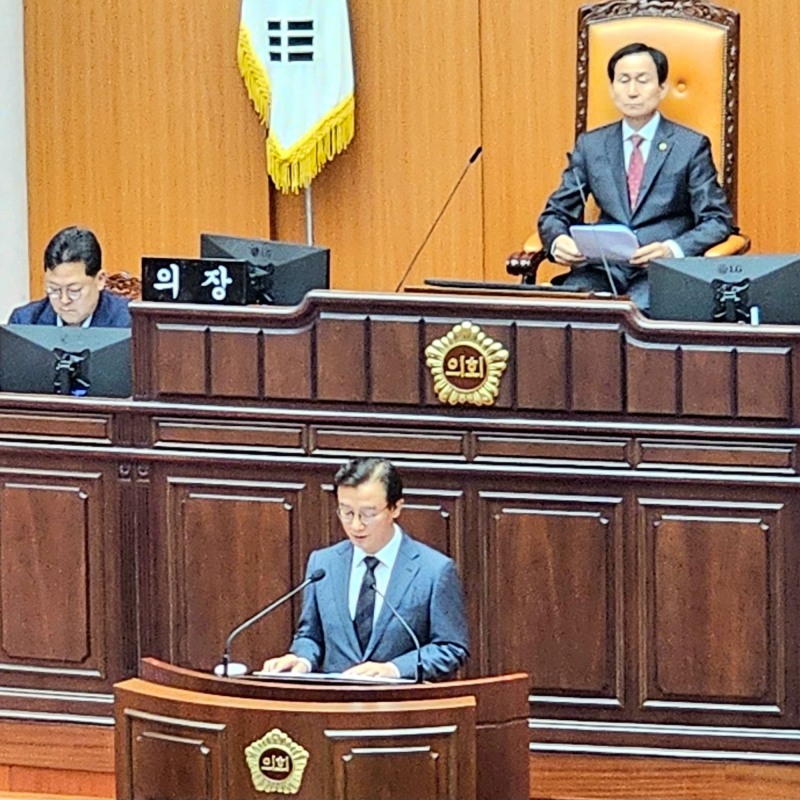 전재수 부산시장, 2026년 추가경정예산안에 대한 제안설명. (사진=김지윤 기자)