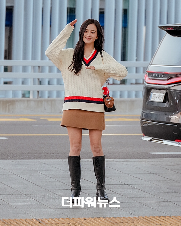 블랙핑크 지수, 인천국제공항 출국