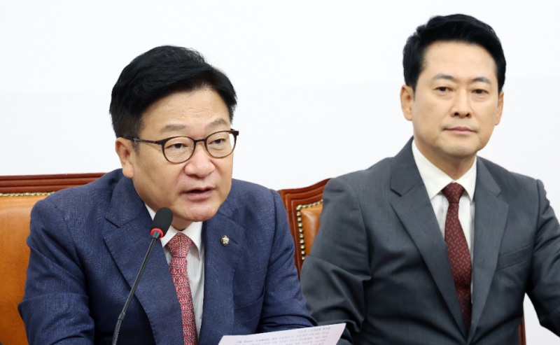 최고위 발언하는 정점식 원내대표(사진=연합뉴스)