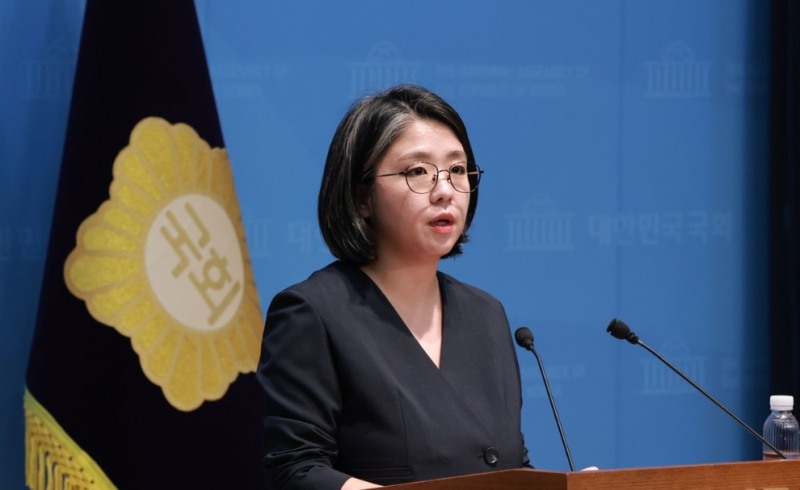 용혜인 성평등가족부 장관 후보자 입장 발표 기자회견(사진=연합뉴스)