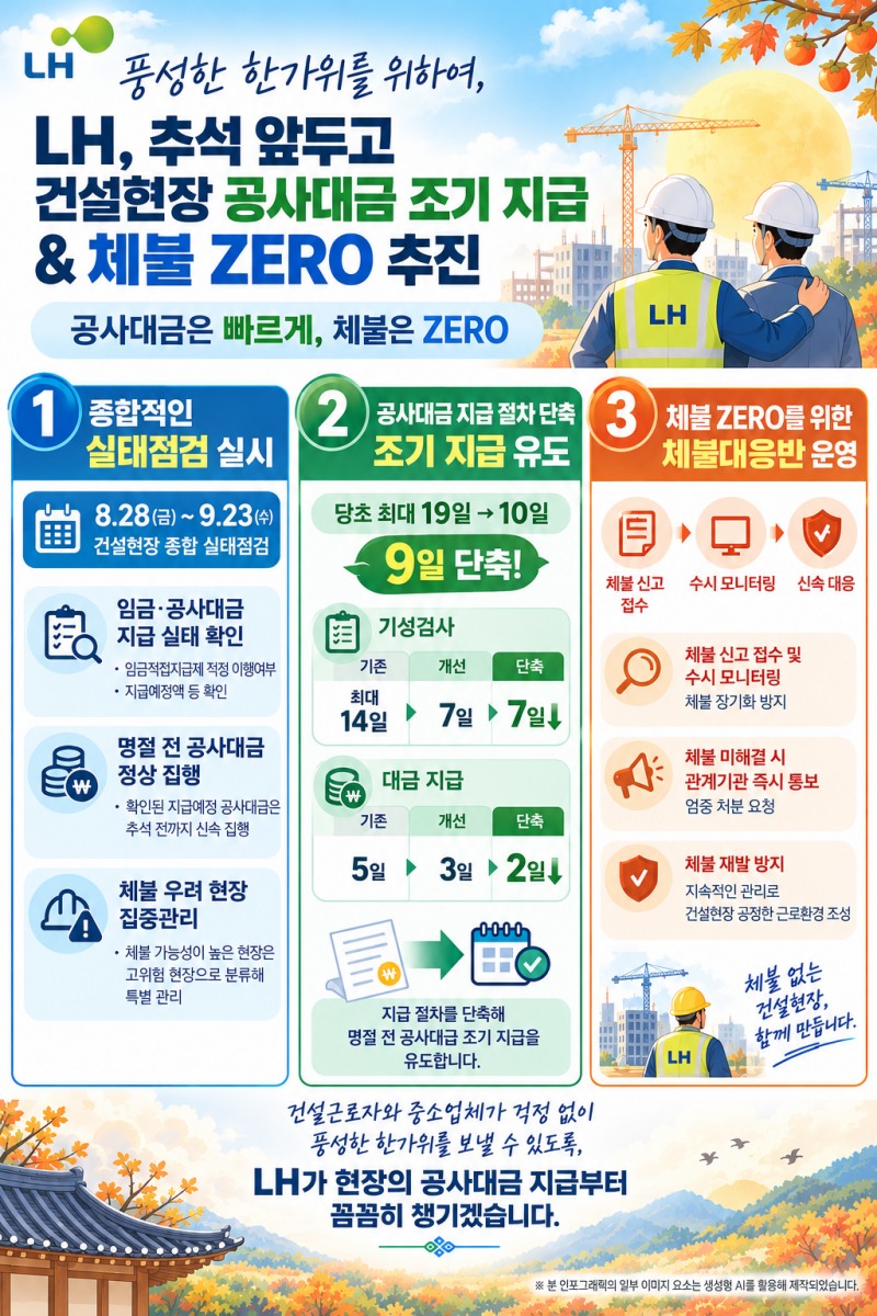 체불 근절 관련 인포그래픽.(사진=LH)