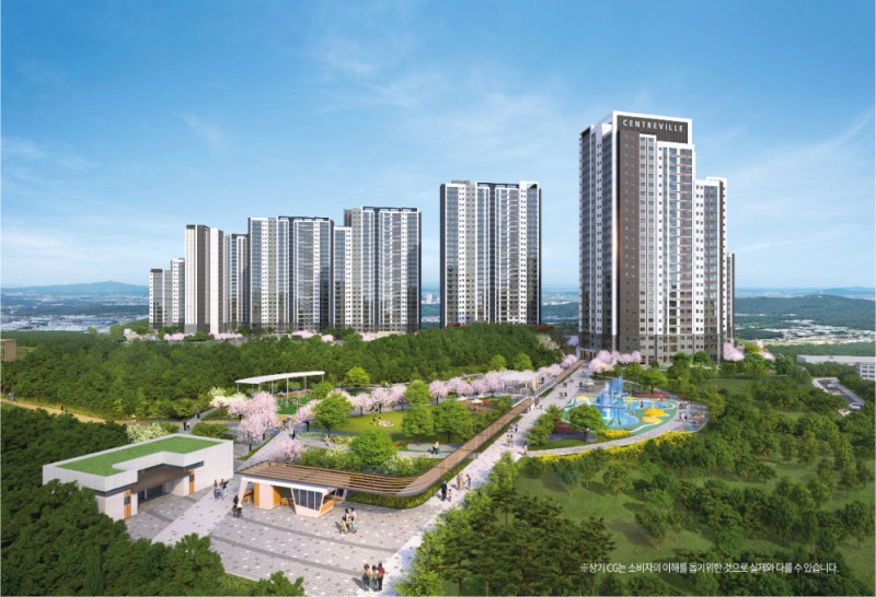 검단 센트레빌 그랑포레 투시도.(사진=동부건설)