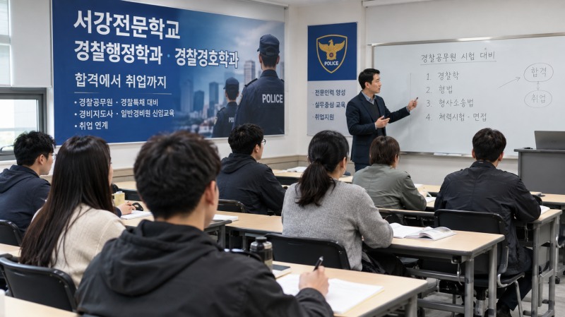 서강전문학교 경찰행정학과·경찰경호학과, 전문인력 양성 집중