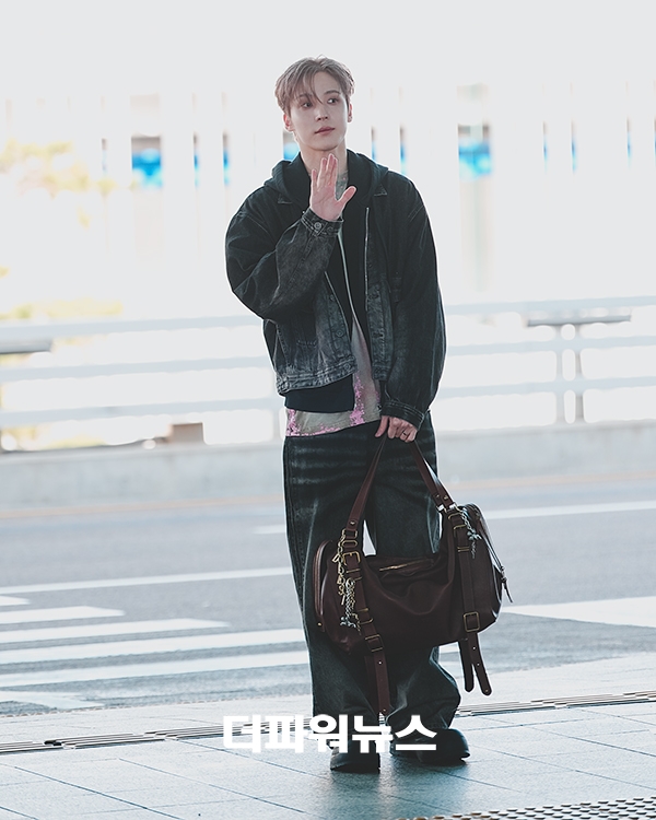 에이티즈 윤호, 인천국제공항 출국