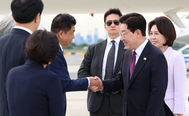 이재명 대통령, 미국 도착(사진=연합뉴스)