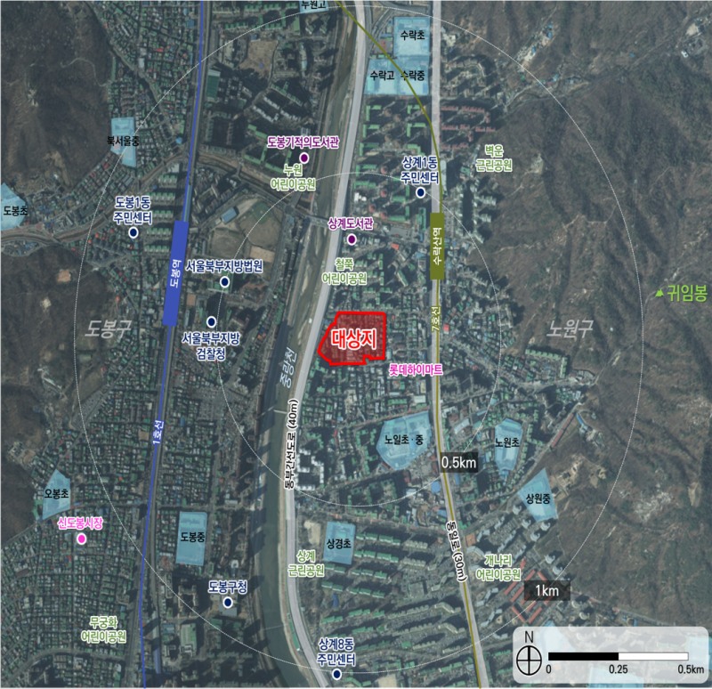 수락산역 위치도(생활여건도).(사진=LH)