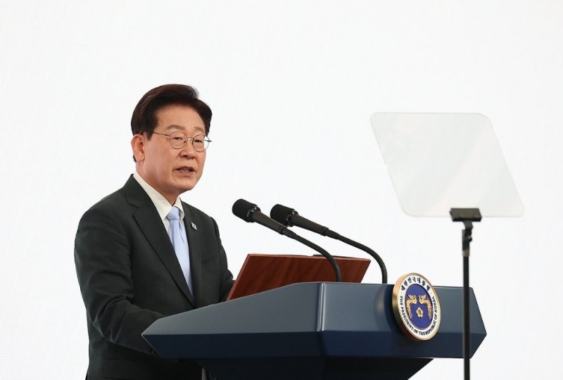 축사하는 이재명 대통령(사진=연합뉴스)