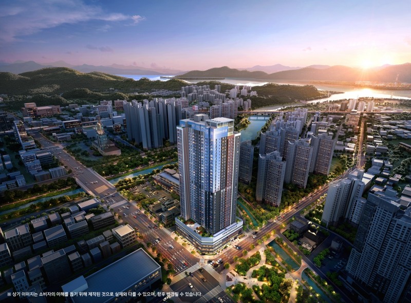 남춘천 센트레빌 조감도.