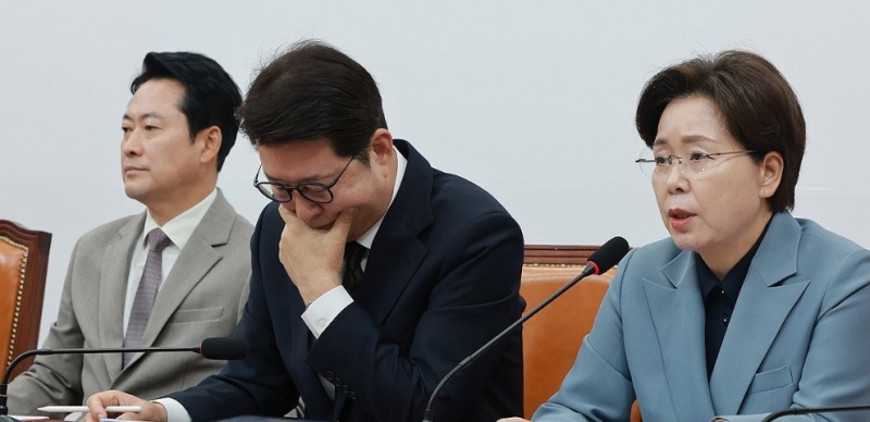 국민의힘 최고위원회의에서 발언하는 양향자 최고위원(사진=연합뉴스)