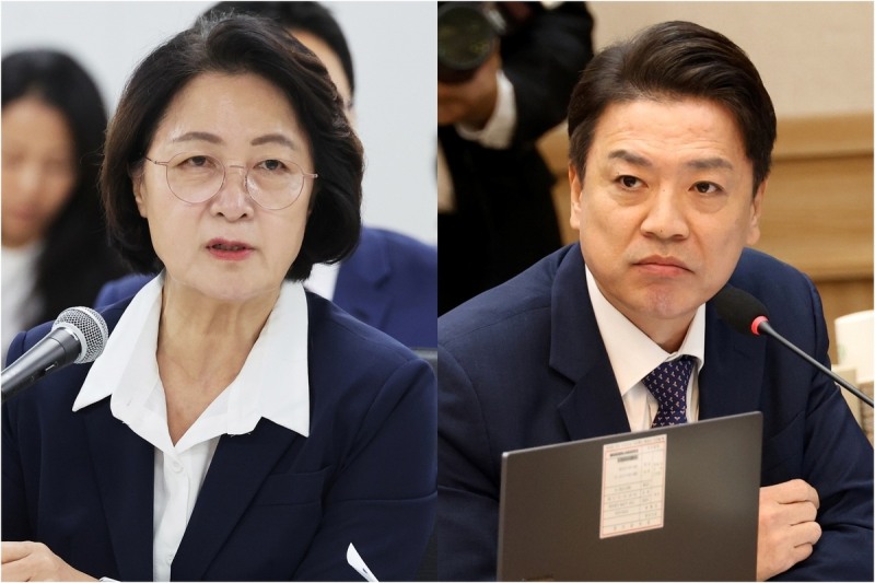 추미애(왼쪽부터)경기지사·부승찬 의원(사진=연합뉴스)