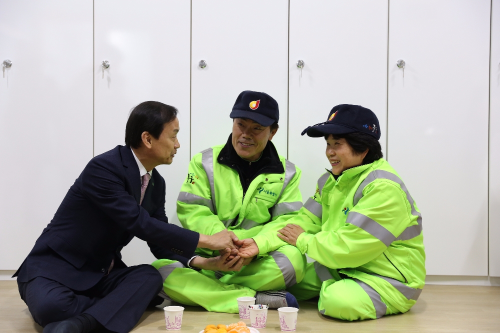 하나카드, 중구청 환경미화원 쉼터 리뉴얼