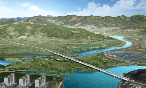 밀양강교 조감도(사진=쳘도공단 제공)