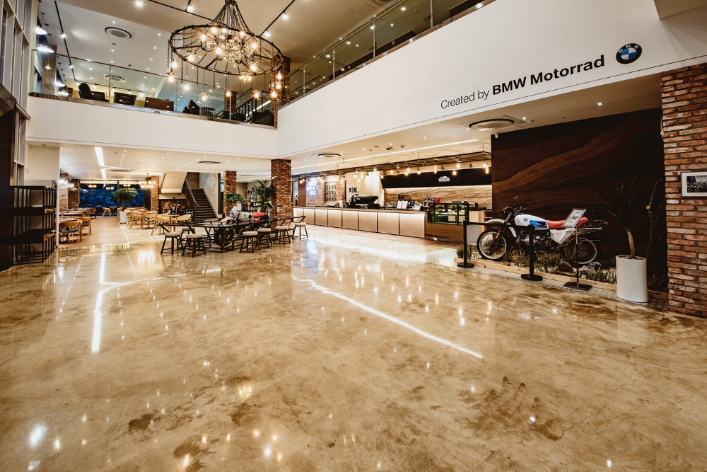 카페 모토라드 내부 모습.(사진=BMW 그룹 코리아)