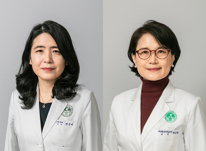 왼쪽 천은미, 오른쪽 하은희 교수 (사진=이대목동병원)