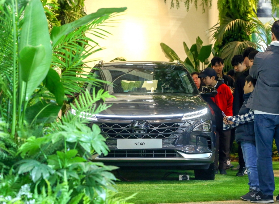 현대자동차의 수소전기차 넥쏘.(사진=서울모터쇼조직위원회)