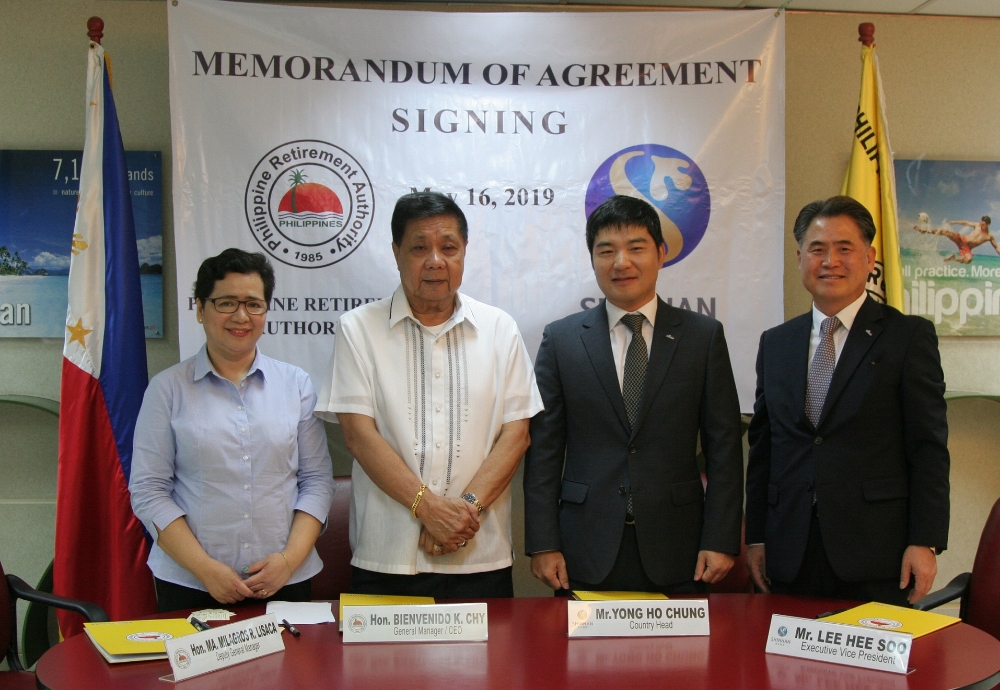 신한은행, 필리핀 은퇴청과 은퇴비자 예치금 지정은행 업무협약 체결