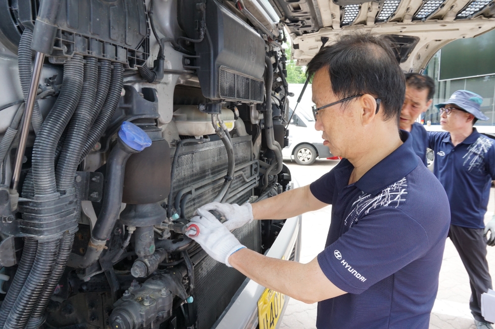 작년에 진행된 '상용차 대규모 비포서비스'.(사진=현대자동차)