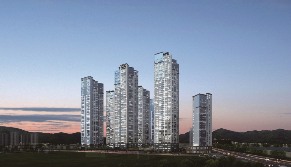 두산위브더제니스 하버시티 투시도.