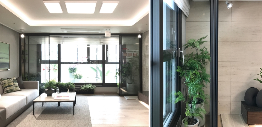 캐슬 홈가든.(사진=롯데건설)