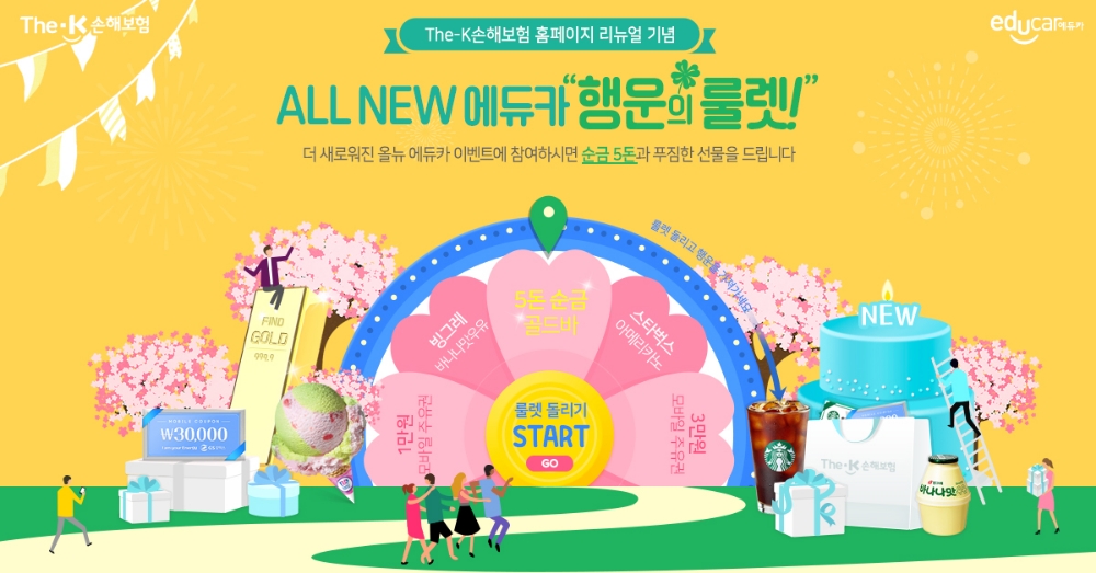 더케이손해보험, 홈페이지 리뉴얼 기념 이벤트 실시