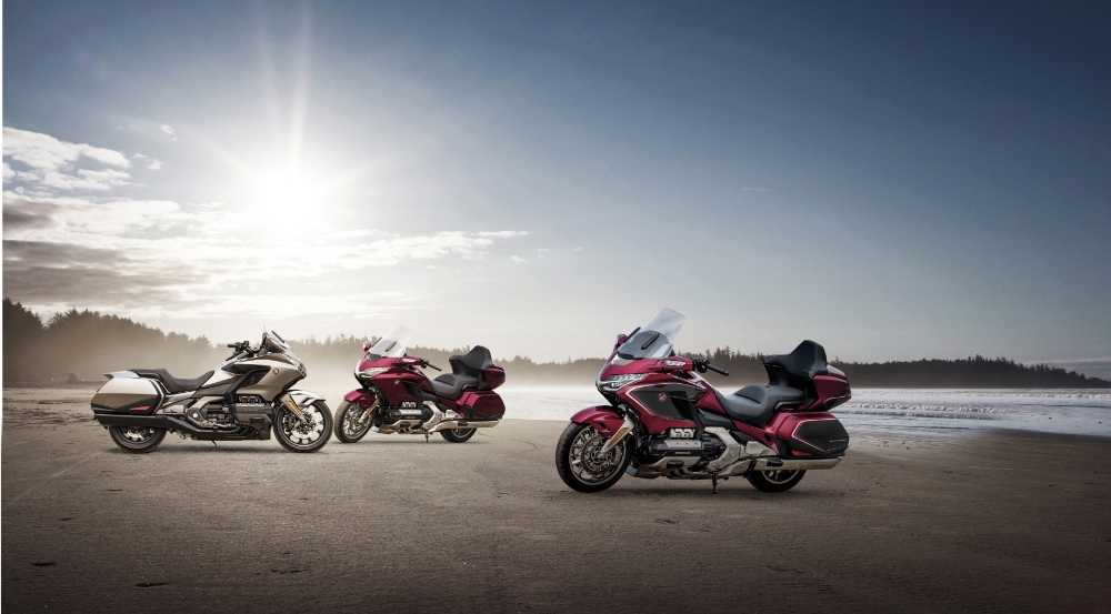 (왼쪽부터) 골드윙 MT, 골드윙 투어 MT, 골드윙 투어 DCT.(사진=혼다코리아)