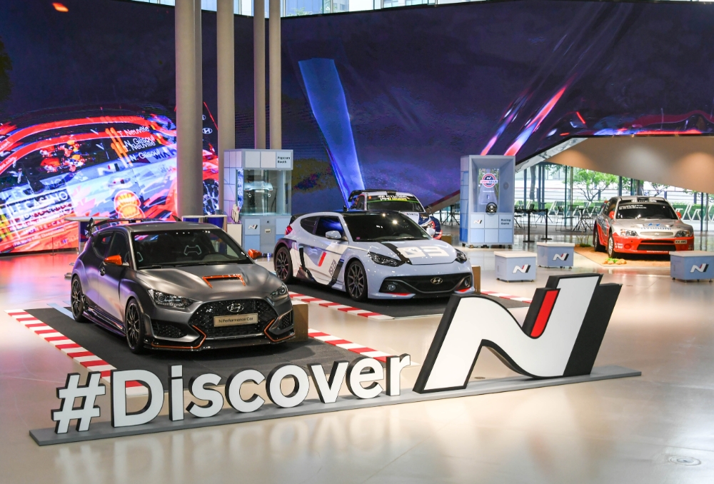 현대 모터스튜디오 고양 L층 쇼케이스 전경.(사진=현대자동차)