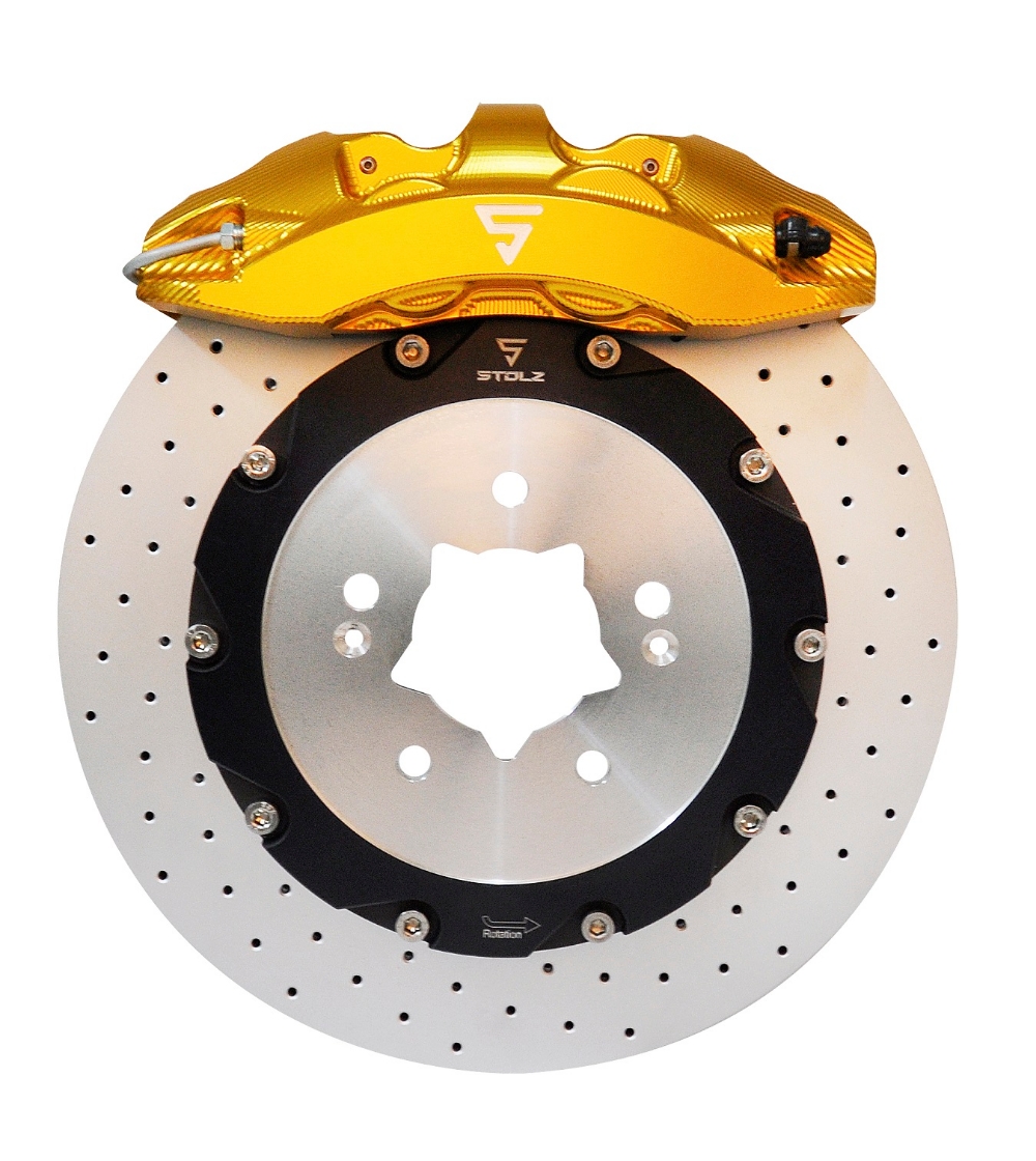 알루미늄 소재 적용 스톨츠 브레이크 시스템.(사진=2019오토살롱위크 사무국)