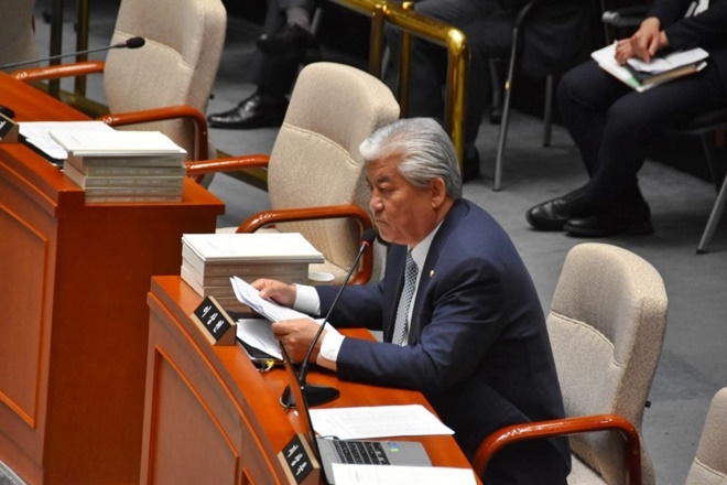 28일 예결위전체회의에 참석해 발언을 하고 있는 이상헌 의원.(사진제공=이상헌의원실)