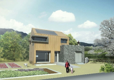 농촌주택표준설계자료 목조주택 106.40㎡ 투시도. 사진=농어촌공사