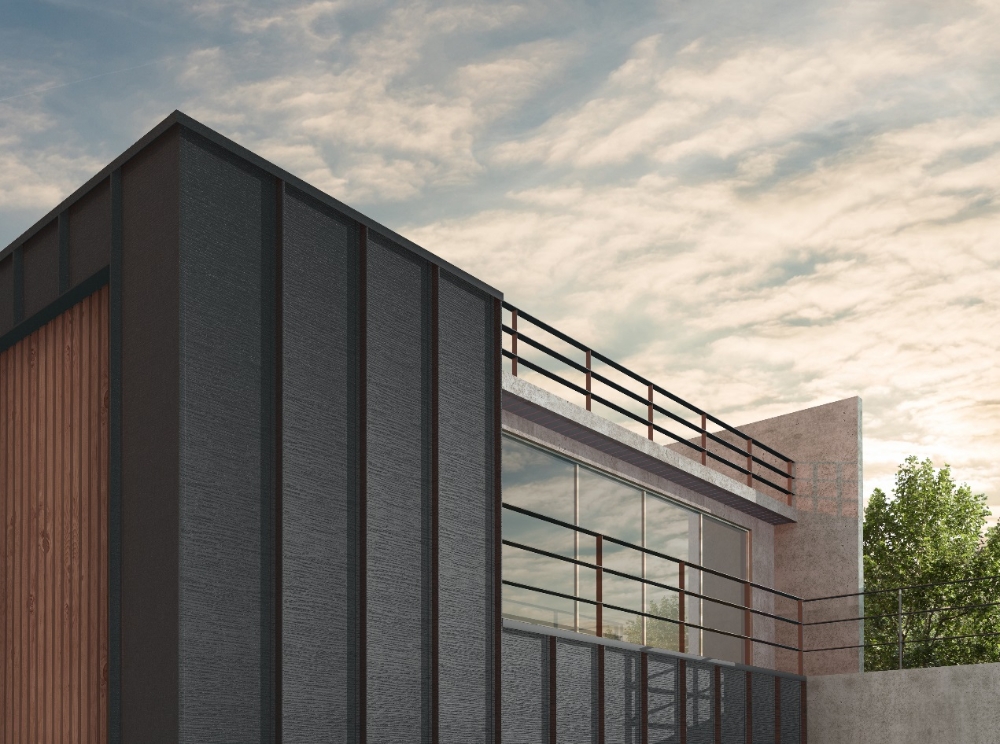 국내 최초로 가로 무늬 NOWAVE 엠보’를 사용한 건축 시공 사례