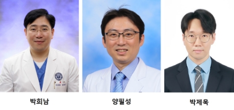 연세대 세브란스병원 심장내과 박희남 교수, 박제욱 심장내과 전문의, 분당차병원 심장내과 양필성 교수. 사진=세브란스