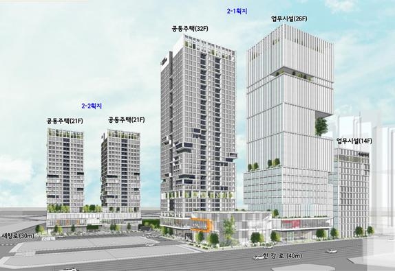 신용산역북측2구역 건축계획안.(사진=서울시)