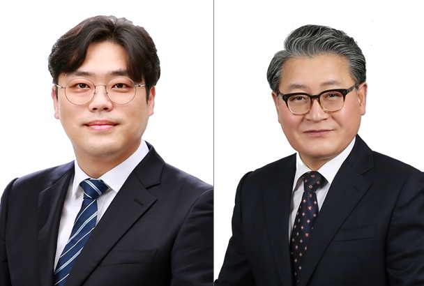 (사진왼쪽부터))반선호 후보, 김형기 후보.(사진제공=더불어민주당 부산시당)