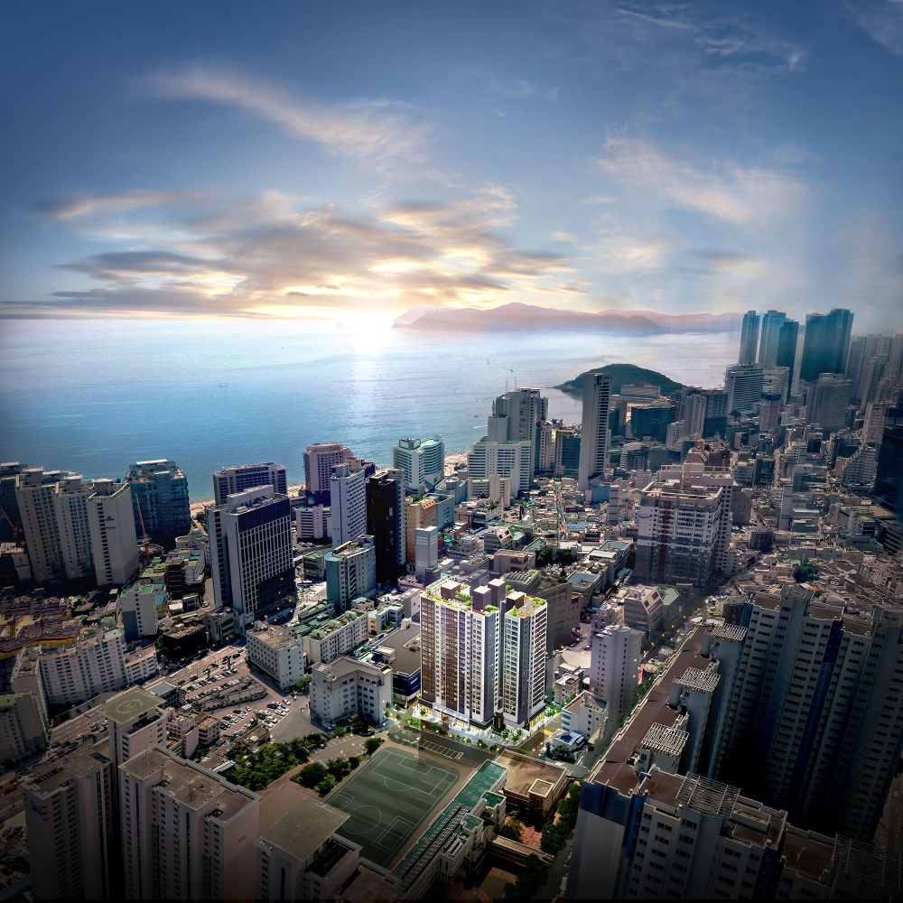 쌍용 더 플래티넘 해운대 조감도.(사진=쌍용건설)