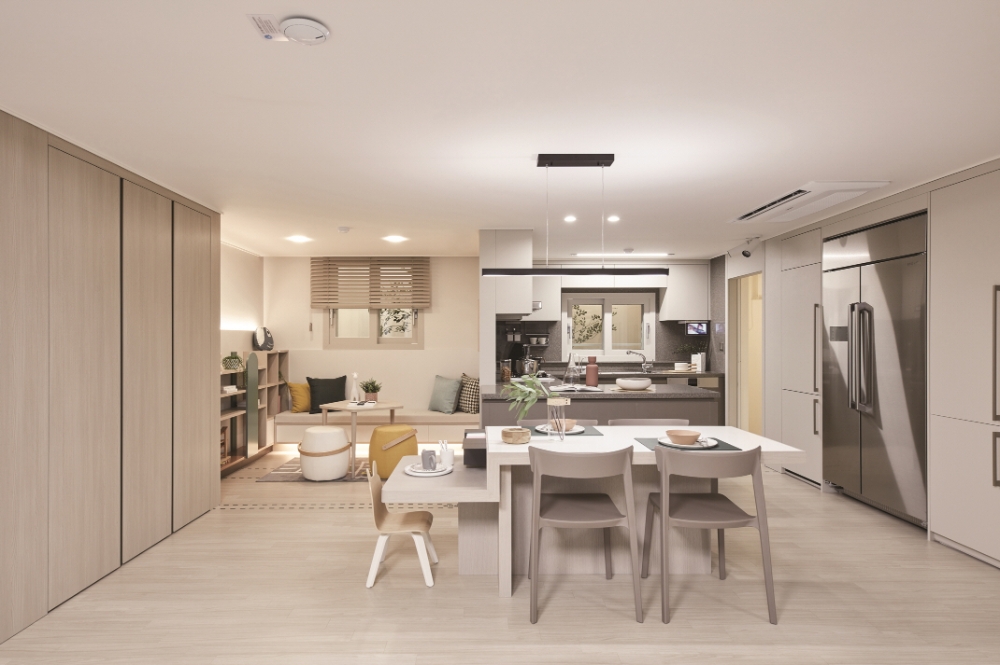 침실2를 확장해 거실 및 주방공간을 넓게 활용 가능한 ‘속초2차 아이파크’ 전용 79㎡ 타입