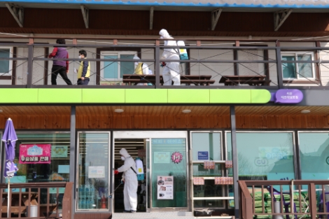 서부발전 태안발전본부, 코로나19 감염 예방 위한 자원봉사 시행