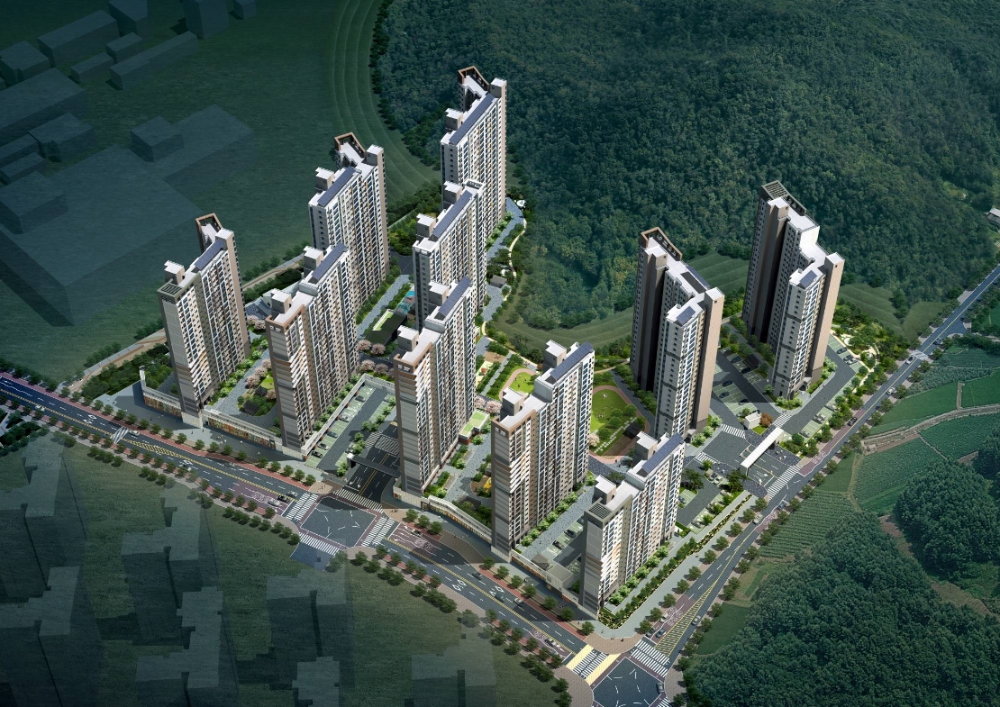 계룡 푸르지오 더 퍼스트 조감도. (사진=대우건설)