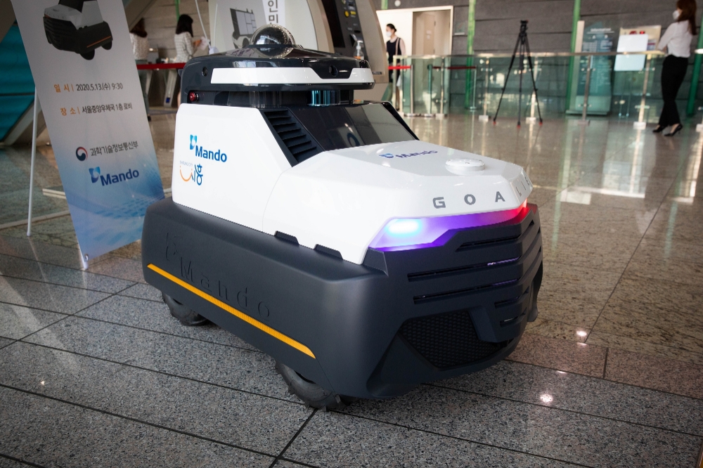 ㈜만도 자율주행 순찰 로봇 ‘골리(Goalie)’, ICT 규제 샌드박스 통과