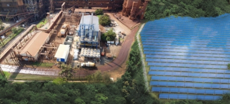 콜롬비아 보고타 하이브리드 전원공급설비 조감도. 사진=서부발전