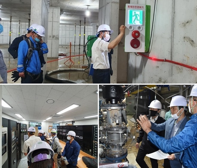 소방시설 품질검수.(사진제공=경상남도)