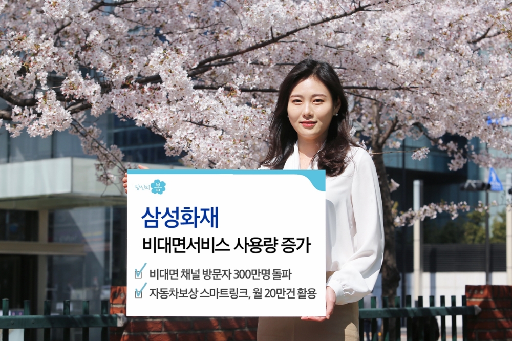 삼성화재, 비대면서비스 사용량 증가