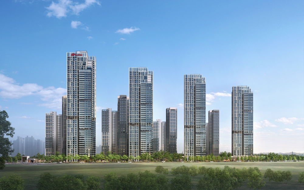 힐스테이트 레이크 송도 3차 투시도.(사진=현대건설)