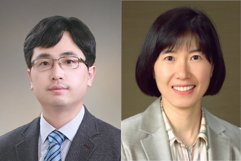 차 의과학대학교 오가노이드연구센터 유종만 교수(좌), 한국화학연구원 신약기반기술연구센터 조희영 박사(우). 사진-차 의과대학교