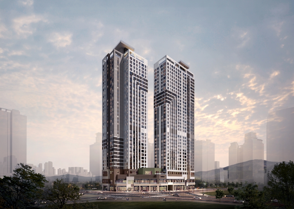 해운대 중동 스위첸 투시도.(사진=KCC건설)