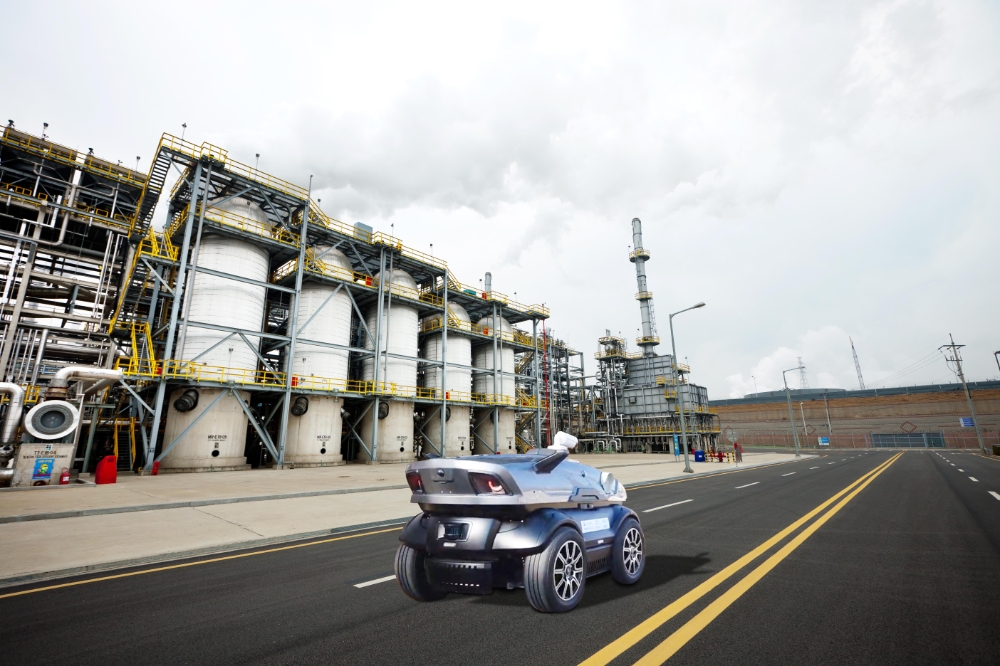 현대오일뱅크 대산공장에서 운영될 자율주행 순찰차(상상도).(사진=현대오일뱅크)