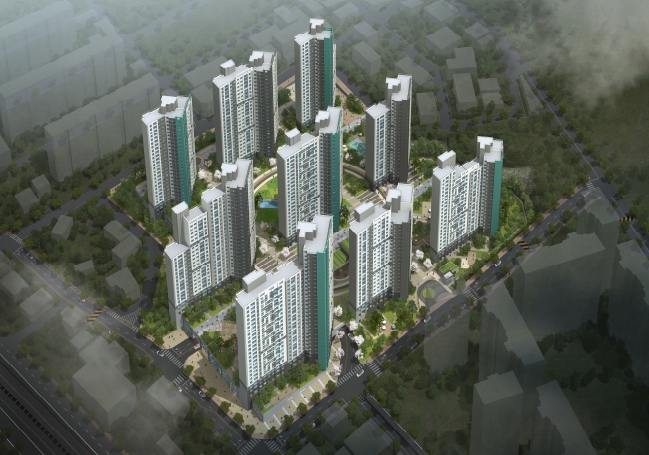 석산지역주택조합 사업조감도.(사진=포스코건설)