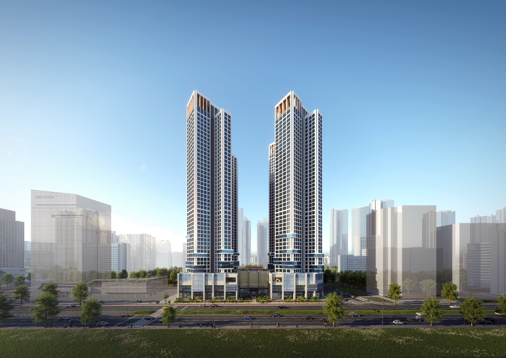 힐스테이트 송도 스테이에디션 투시도.(사진=현대건설)