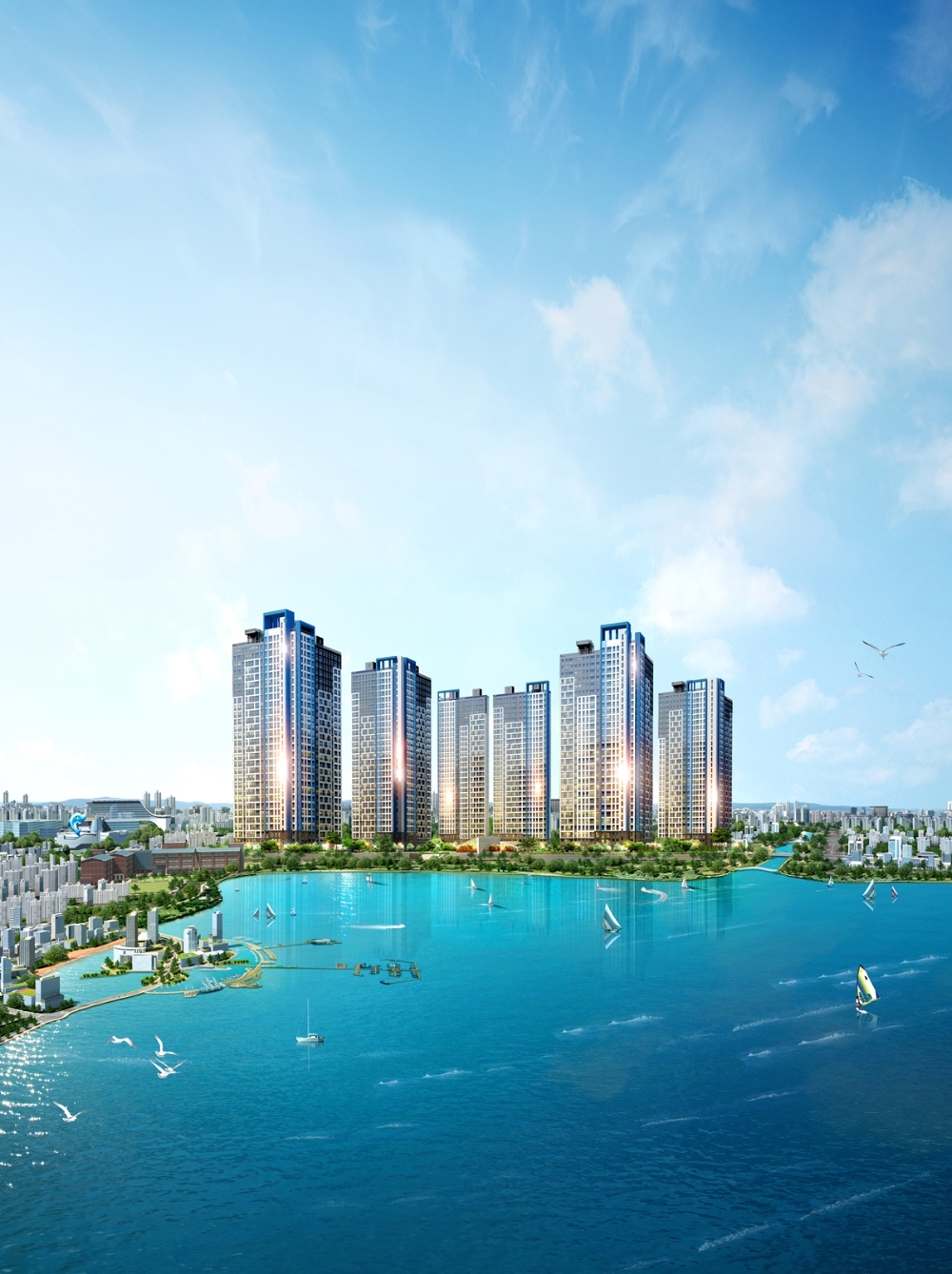 시흥 금강펜테리움 오션베이 투시도.